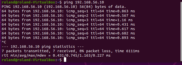 ping teszt